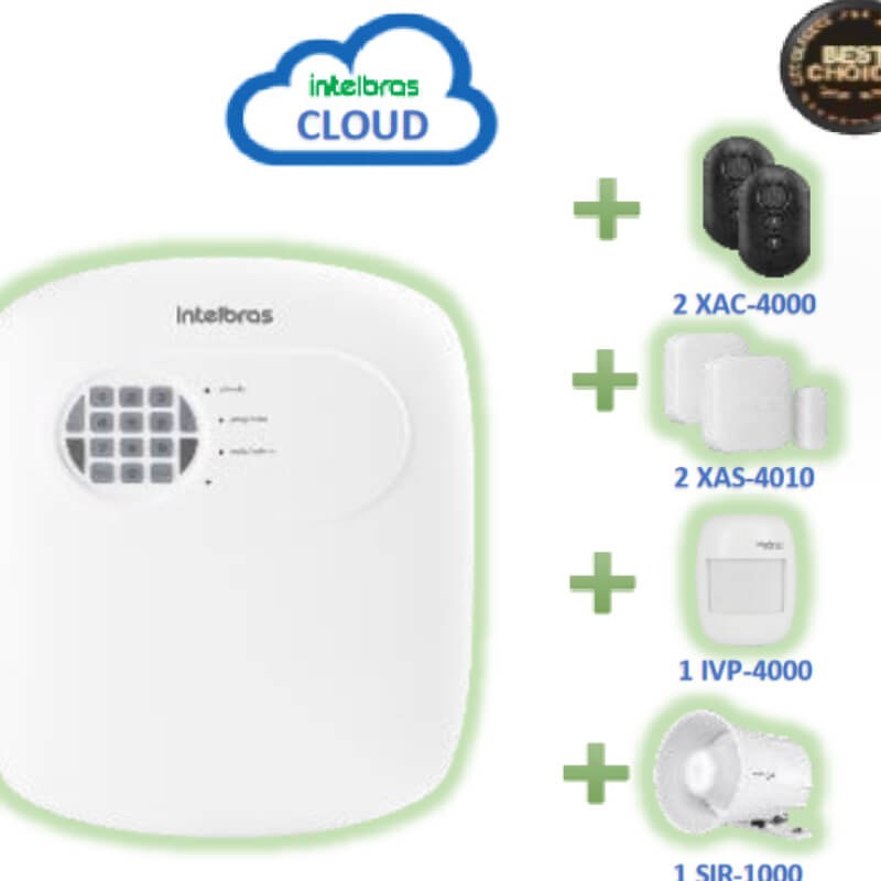 Kit Central de Alarma NO Monitoreada INTELBRAS