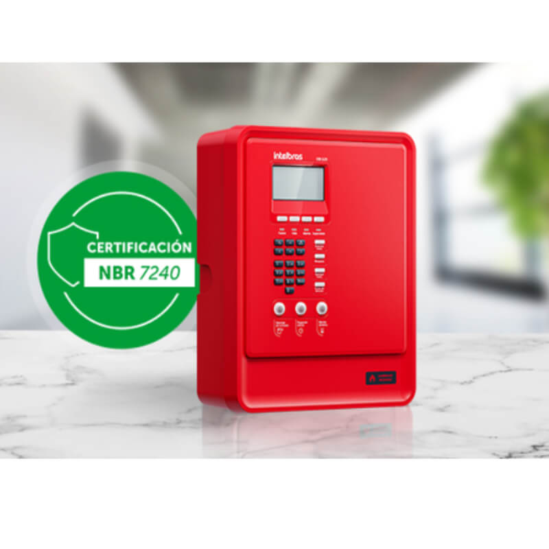 INTELBRAS CENTRAL DE ALARMA DE INCENDIO ROJA DIRECCIONABLE 125 DISPOSITIVOS 1 LAZO CIE 1125