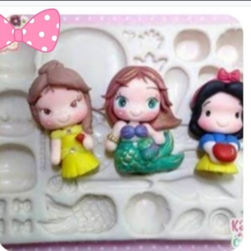 Moldes de silicona NEN@S para apliques en porcelana fría. descuento