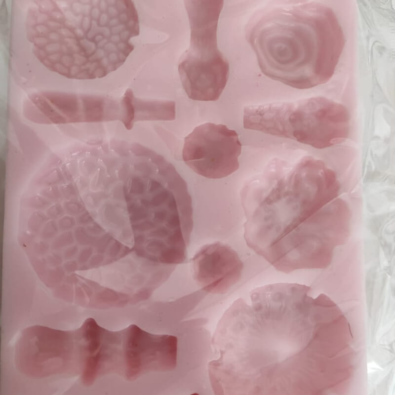 Molde de silicona HONGOS, 2 PIEZAS para uso en porcelana fría. descuento