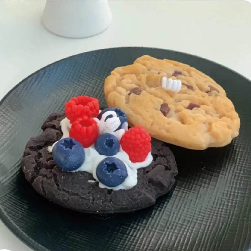 Molde de silicona con diseño GALLETA 3D, para uso en Velas, Jabones, yeso, chocolate, resina, chocolate, porcelana fría. descuento