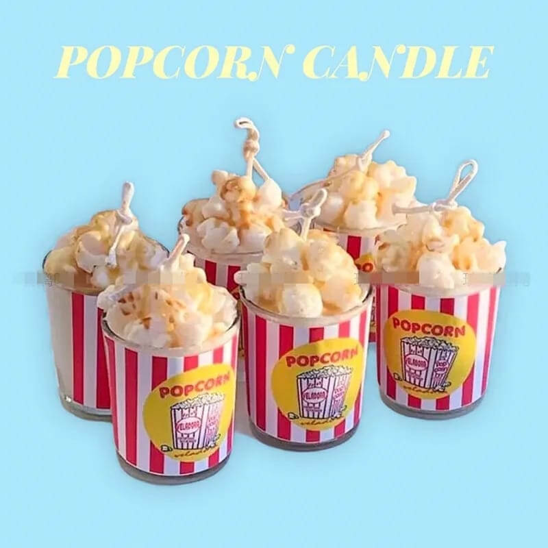 Molde de silicona con diseño POP CORN, para uso en Velas, Jabones, yeso, chocolate, resina, chocolate. descuento
