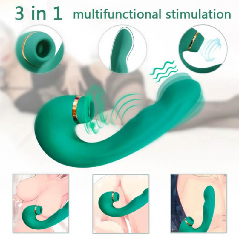 Vibrador LUMIN con Succionador Clítoris: 10 Vibraciones y Luz - Placer Intenso