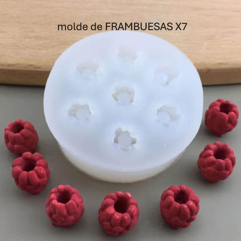 molde de frambuesa x7