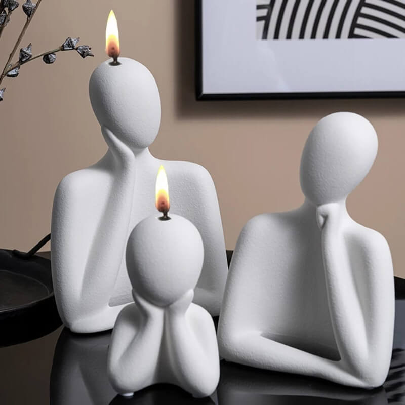 Combo de moldes de silicona diseño de FAMILIA (3 MOLDES), para uso en Velas, jabones, resina, yeso, chocolate.