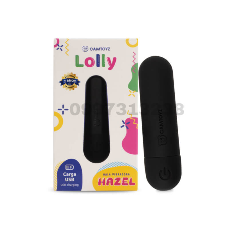 Bala Vibradora Recargable Hazel Lolly - Potente Masajeador de Silicona para Estimulación Externa y Punto G, 10 Velocidades