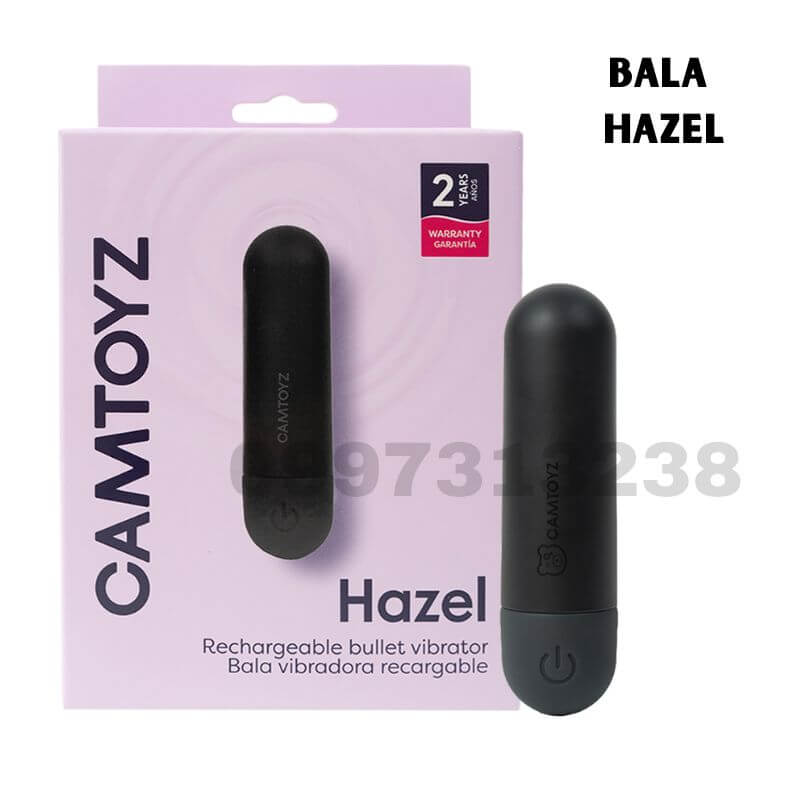 Bala Vibradora Recargable Hazel Lolly - Potente Masajeador de Silicona para Estimulación Externa y Punto G, 10 Velocidades