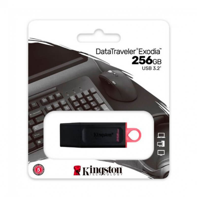 PENDRIVE KINGSTON 256GB USB3.2 GEN1 EXODIA BLACK PINK