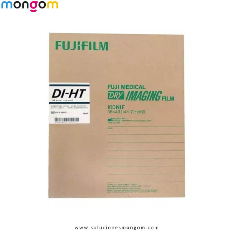 Fujifilm DI-HT | Película Radiográfica para Rayos X con Tecnología de Microaislamiento | Alta Calidad de Imagen Médica | Soluciones Mongom