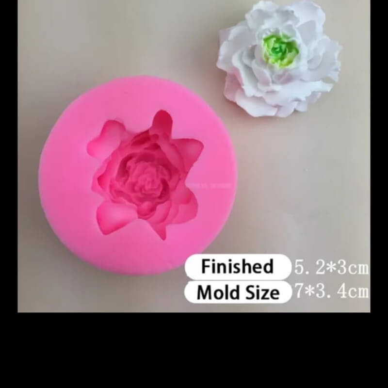Molde de silicona con diseño DE FLOR GARDENIA 3D para uso en Velas, Jabones, resina, chocolate o yeso. descuento