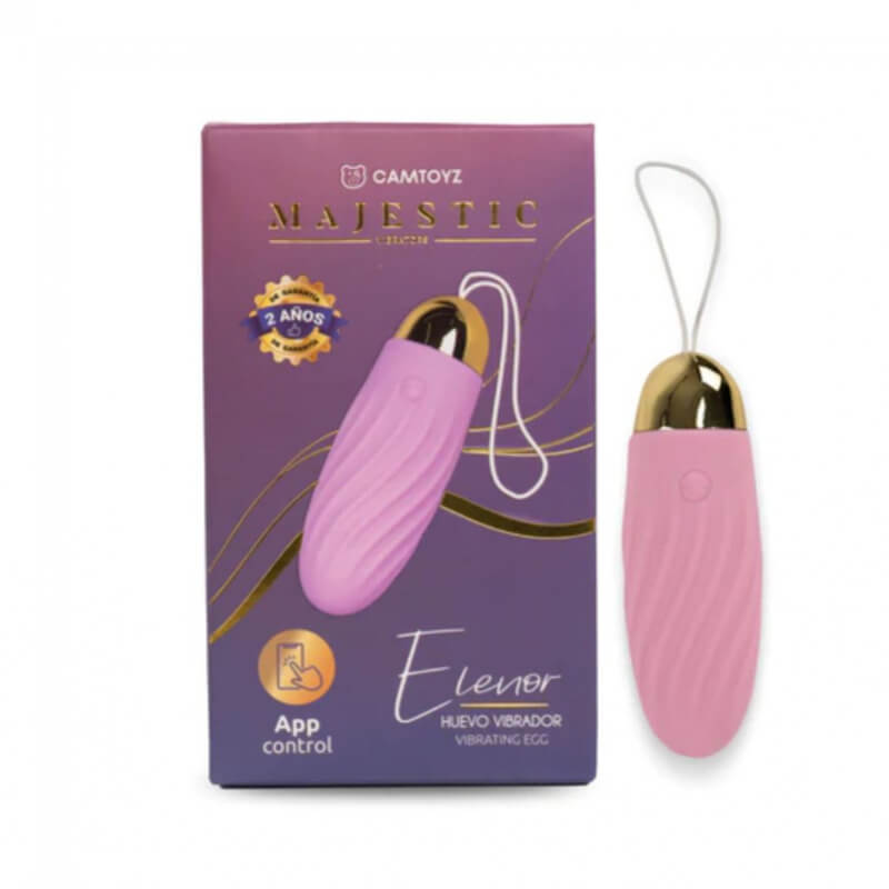Huevo vibrador con App Elenor Majestic interactivo con 10 vibraciones