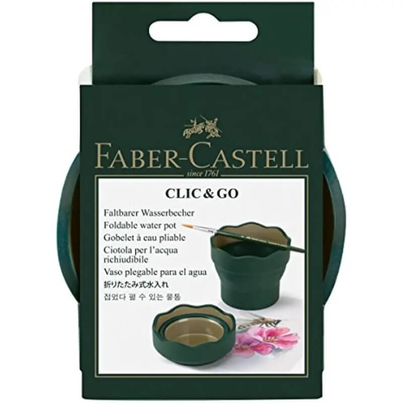 Vaso plegable para agua FABER CASTELL