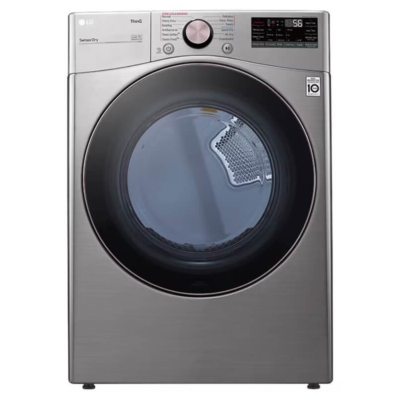 SECADORA A GAS LG DF22VV2SBR 22KG CARGA FRONTAL COLOR CROMA.