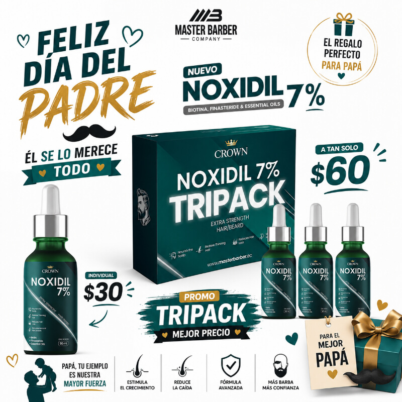 Tripack NOXIDIL 7% (3 unidades)