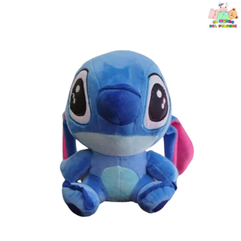 Peluche Stitch Bebé #2 | Alienígena Azul con Antenas | 37cm x 23cm | Suavidad y Ternura | El Mundo del Peluche