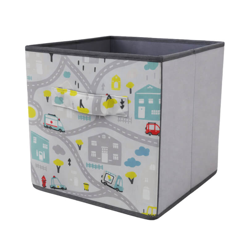 Caja Organizadora Pista de autos amarilla