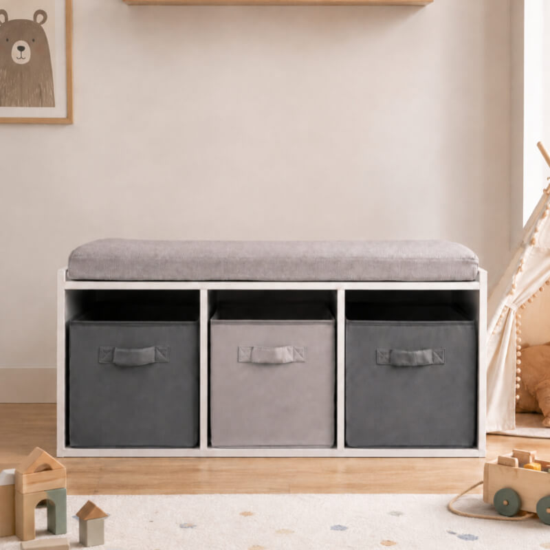 Butaca Infantil + 3 cajas organizadoras