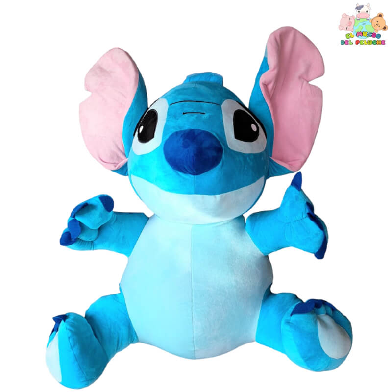 Peluche Stitch Gigante #5 | Alienígena Azul con Orejas Grandes | 60x78 cm | El Mundo del Peluche
