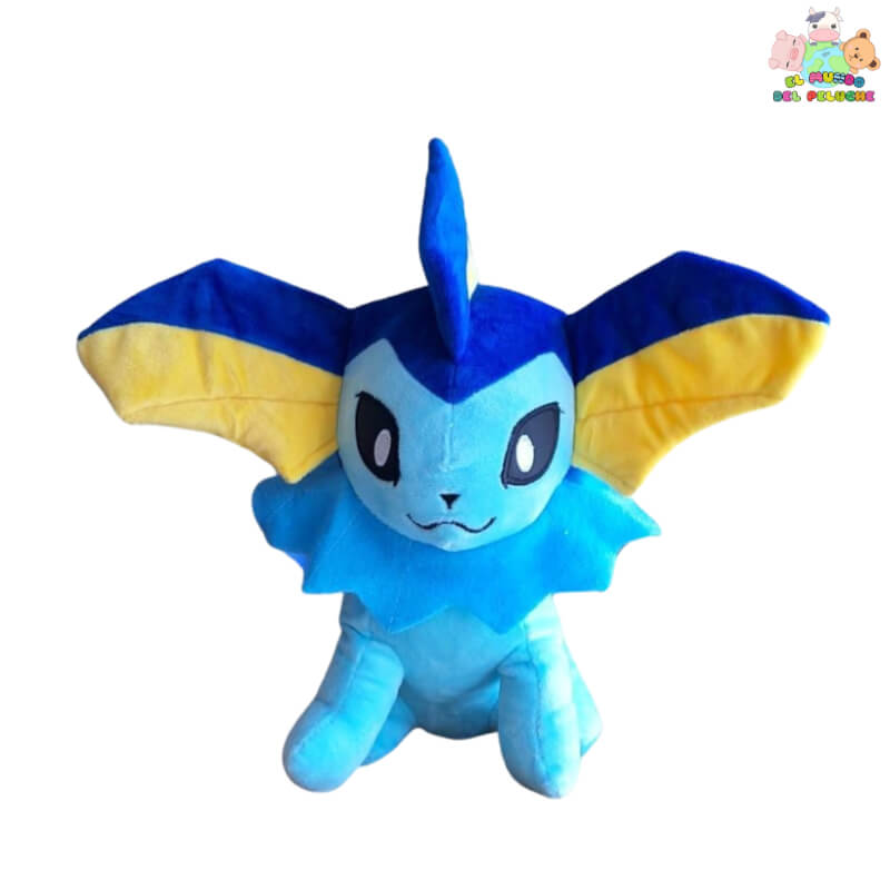 Peluche Vaporeon #2 Pokémon | 15 x 25 cm | Peluche al Mayoreo | El Mundo del Peluche