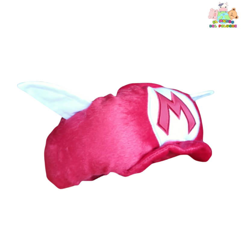 Gorra de Mario Bros con Alas Blancas – Inspirada en Videojuegos | Rojo | 10 cm | El Mundo del Peluche