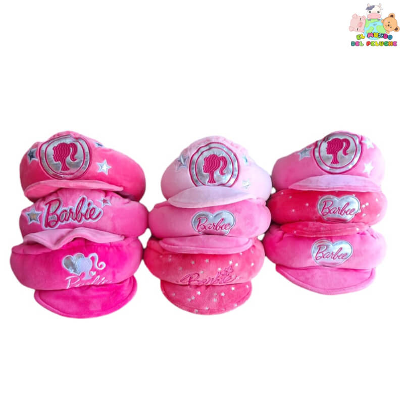 Gorra de Barbie – Rosa con Nombre Bordado y Diseños Increíbles | 10 cm de Altura | El Mundo del Peluche