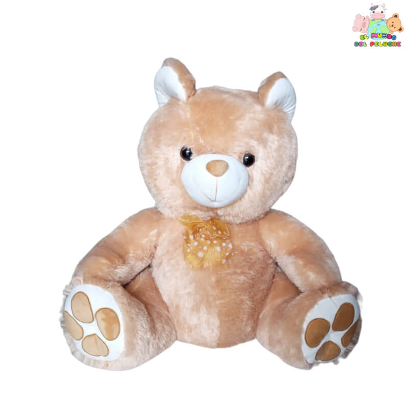 Oso de Peluche Brandon #2 | Colores Variados con Moño Coqueto | 32x51 cm | El Mundo del Peluche