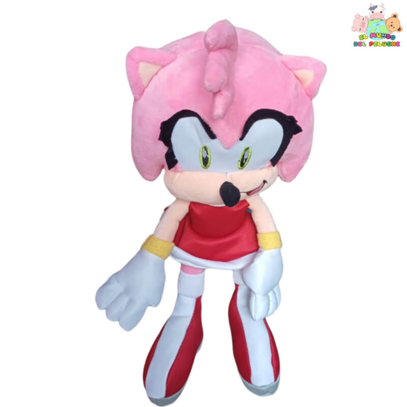 Peluche Amy Rose #1 | Inspirado en Sonic | 34x10 cm | El Mundo del Peluche