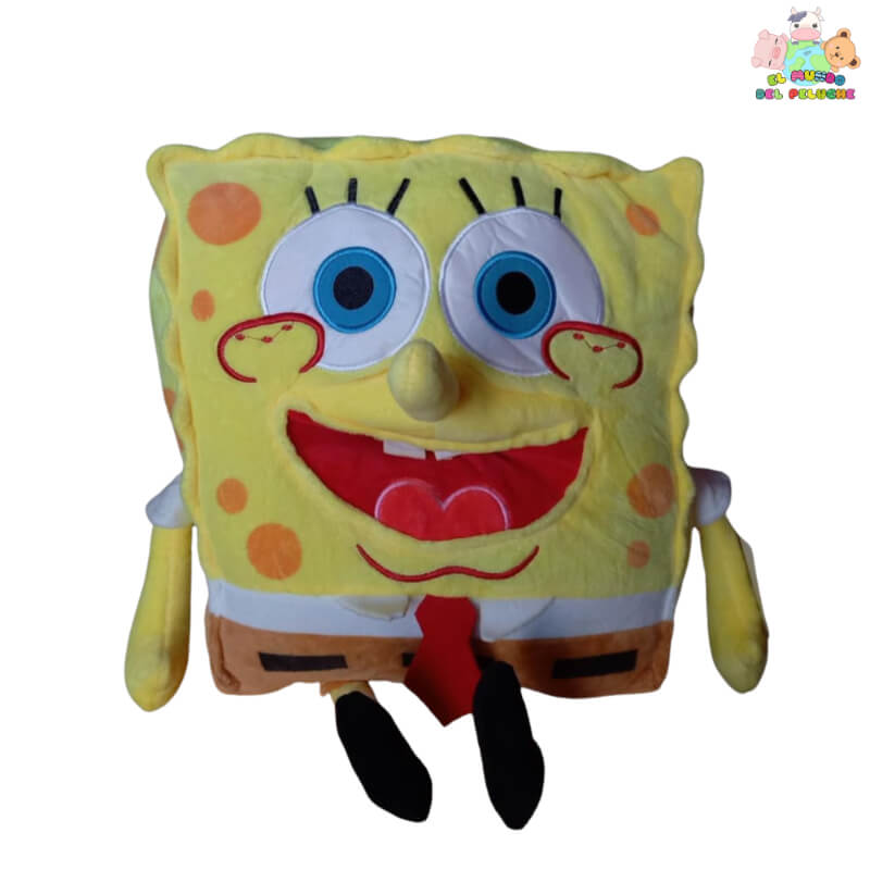 Peluche Bob Esponja #4 | Inspirado en el Personaje de Caricatura | 40x69 cm | El Mundo del Peluche