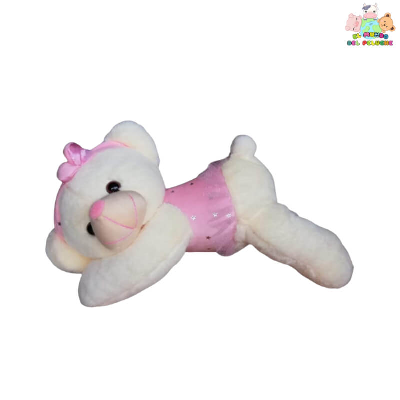 Osita de Peluche Dormilona con Vestido | 25 x 60 cm | El Mundo del Peluche