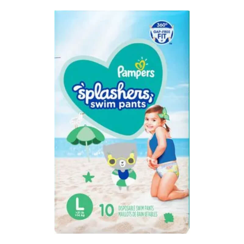 PAÑALES PAMPERS SWIM PANTS L 10
