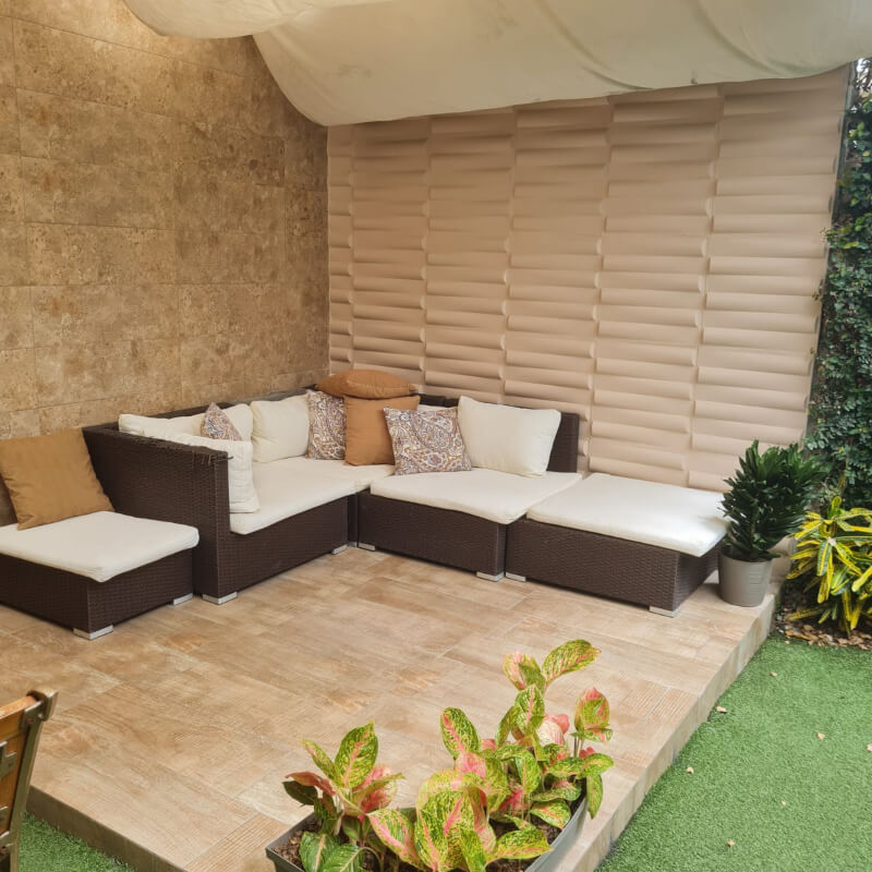 Bamboo - Piedra Decorativa 3D para revestimiento de pared exterior