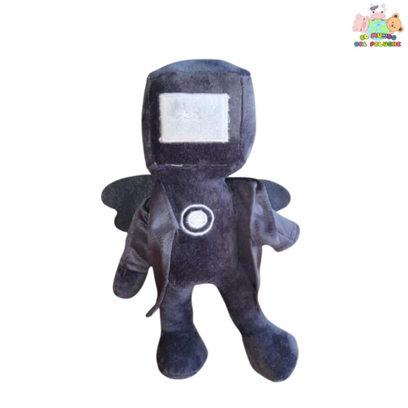 Peluche Televisión Skibidi Toilet - Negro y Gris - 25 cm | El Mundo del Peluche