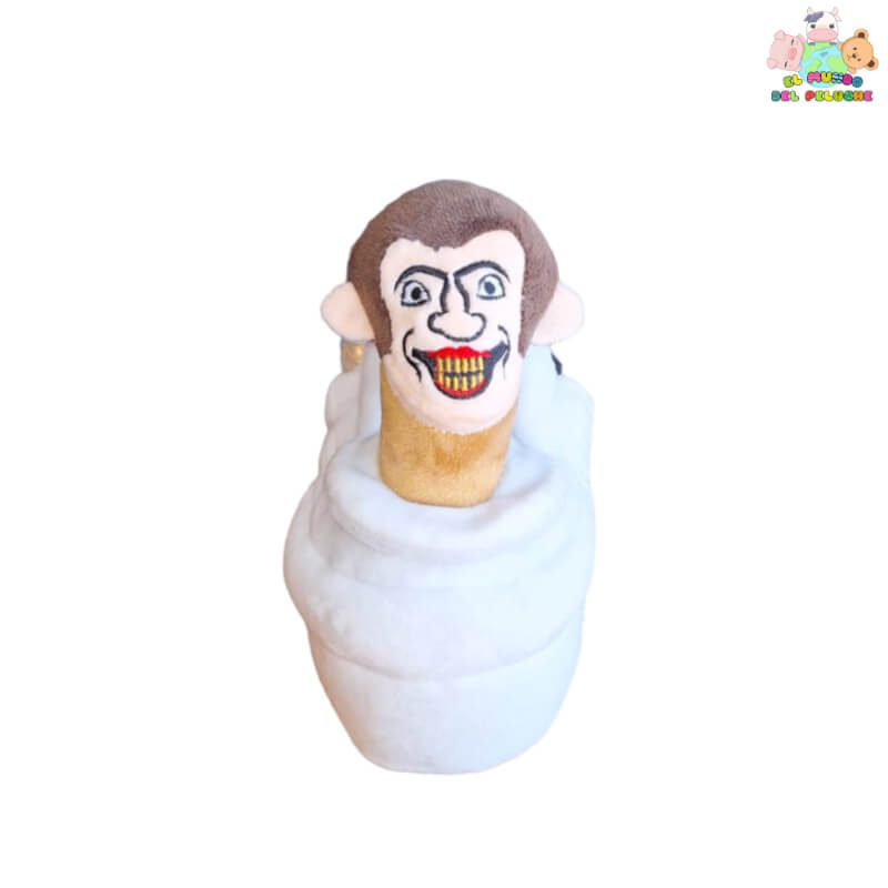 Peluche Tasa de Skibidi Toilet - Colores Blanco, Café Claro y Oscuro - 22 cm | El Mundo del Peluche Querétaro