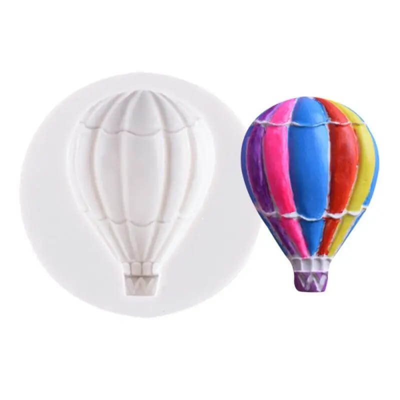 Combo de moldes de Globos Aerostáticos elaborado en silicona para uso en chocolate, fondant, porcelana fría. (valores unitarios en la descipcion)
