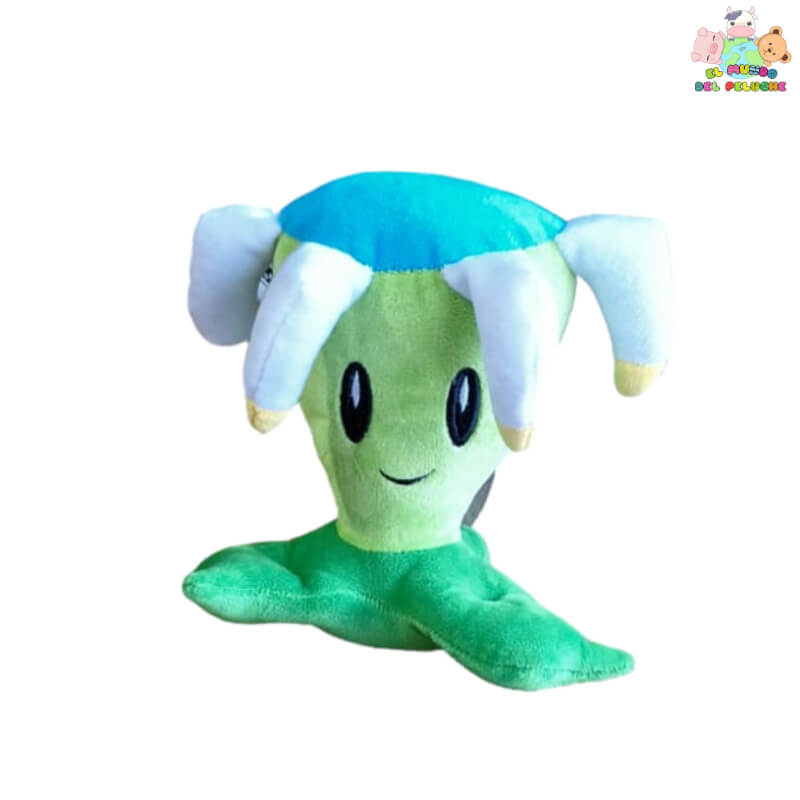 Peluche Boomerang Zombie - Multicolor (Blanco, Verde, Azul) - 17x16 cm | El Mundo del Peluche