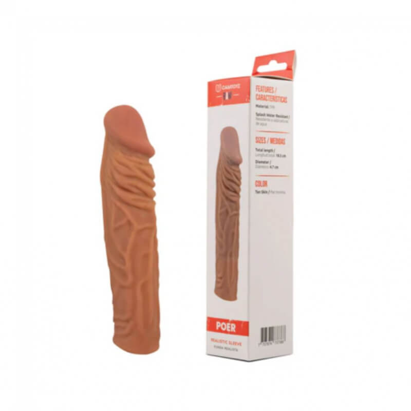 Funda para Pene Realista Camtoyz POER - Aumento y Placer Auténtico