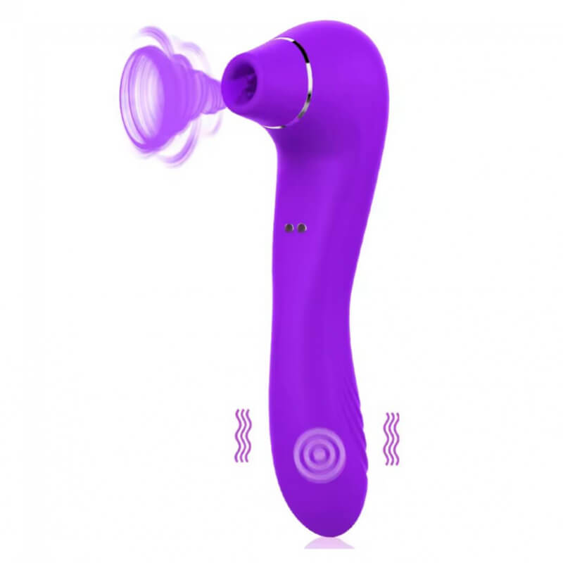 Succionador y Vibrador con 10 Niveles de Succión y Vibración - Placer Intenso