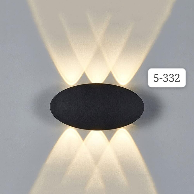 APLIQUE DE PARED 6W LUZ CALIDO 3LUPAS