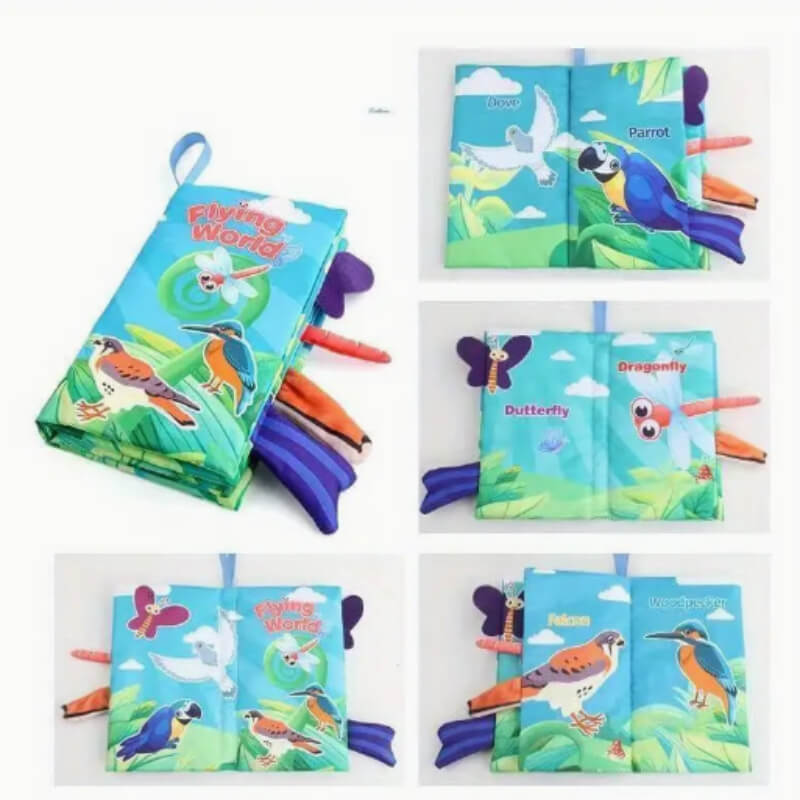 Libro de tela animales aéreos