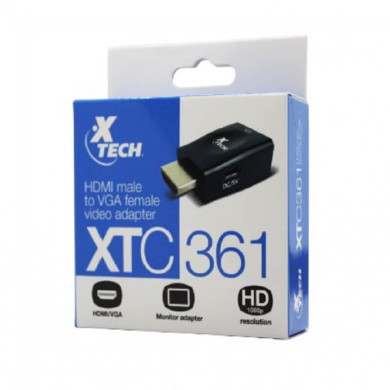 ADAPTADOR VIDEO XTC361 HDMI/M A VGA/H