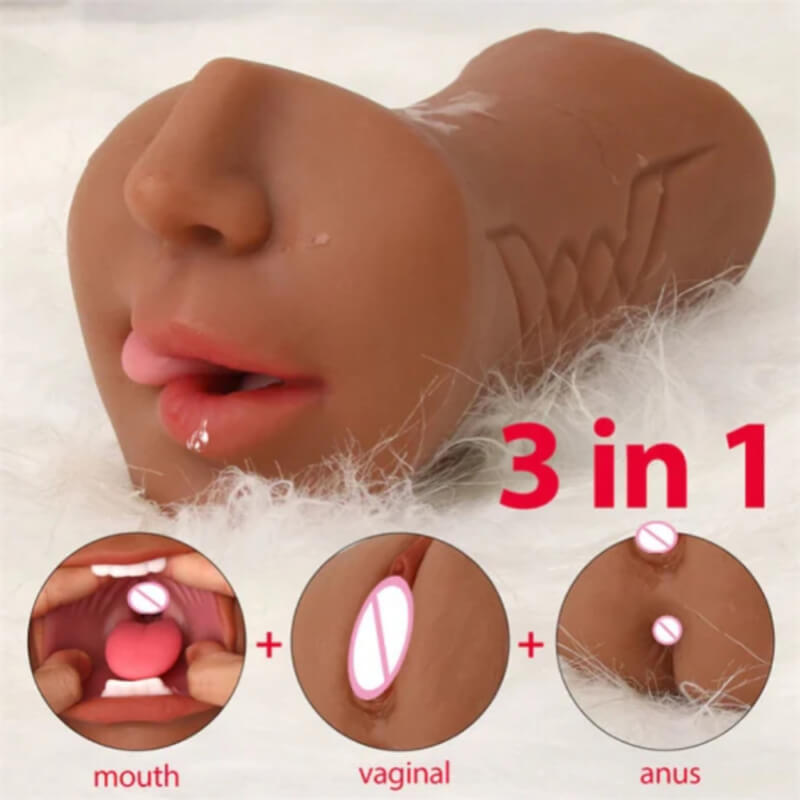 Masturbador 3 en 1: Vagina, Boca y Ano Realistas para Hombre
