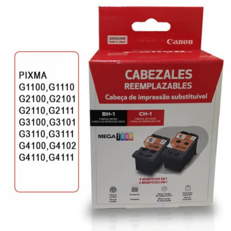 CABEZAL CANON BH-1/CH-1 NEGRO/COLOR BOQUILLAS 320N/384C G1100/G2100/G3100/G2110/G4100/G4111