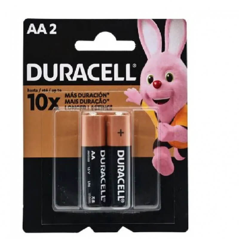 PILAS DURACELL AA 2 PAQUETE 2 UNIDADES