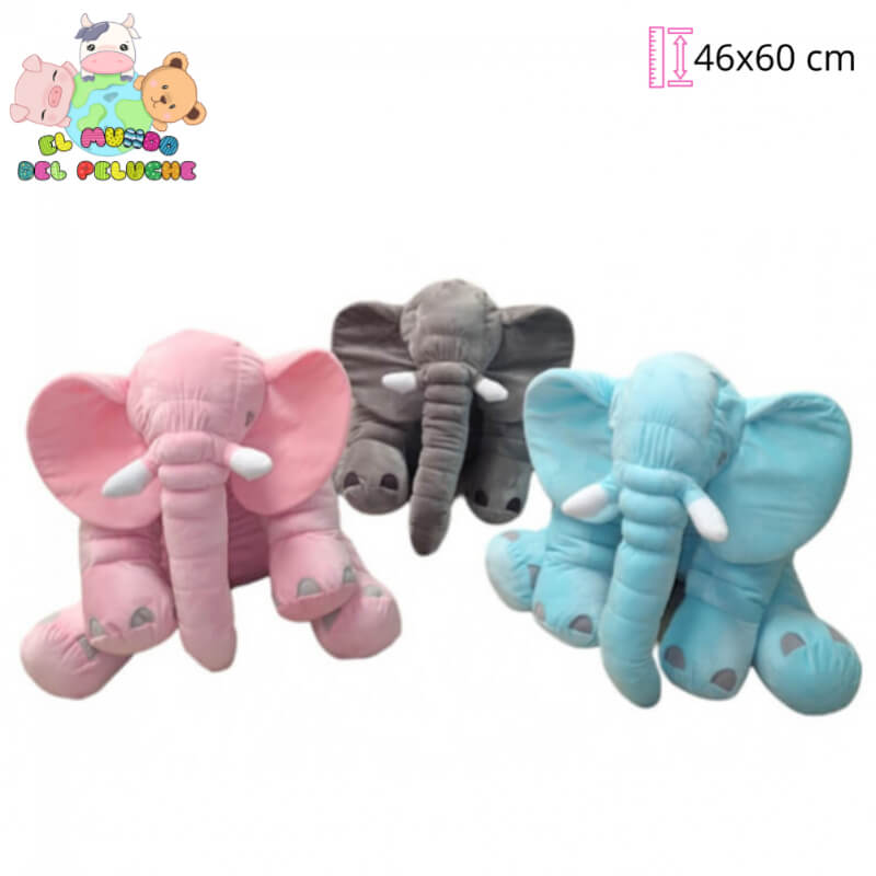 Elefante de Peluche | Elefante Colores #3 | 46 x 60 cm | El Mundo del Peluche