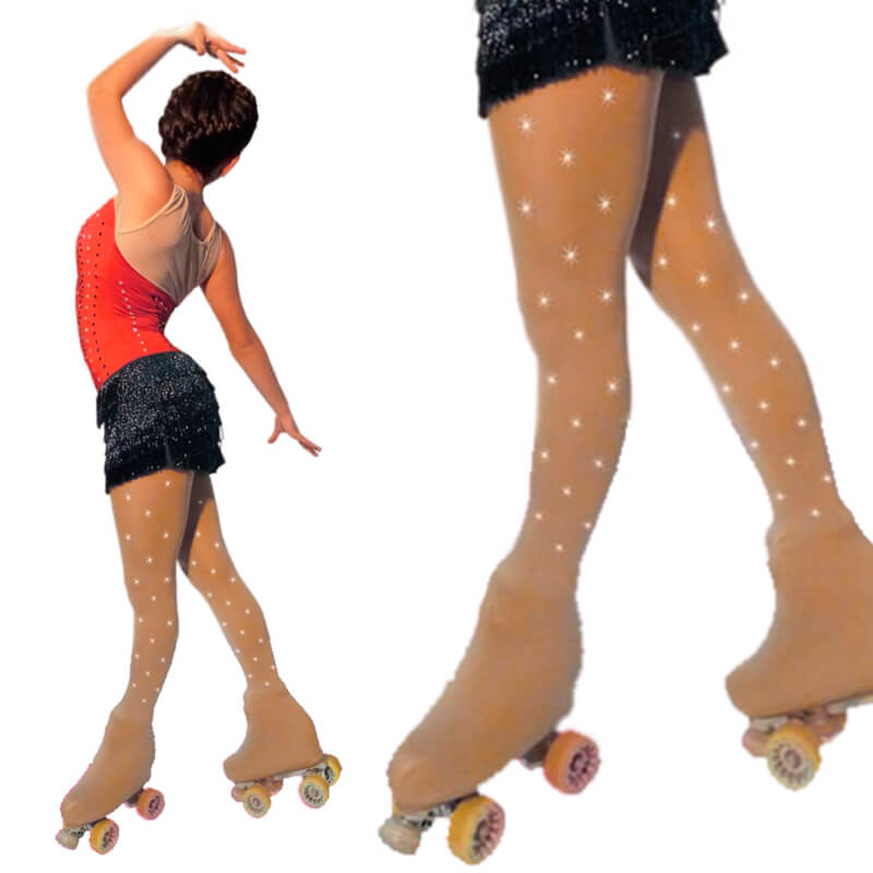 Medias Modellini panty cubre bota STRASS PINTITAS