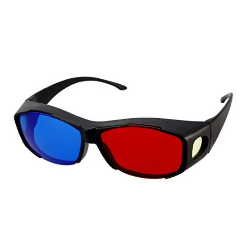 Gafas estereoscópicas azul y rojo