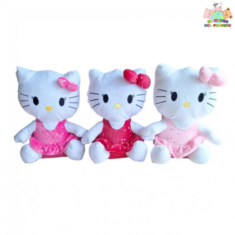 Peluche Kitty Nacional con Vestido - 36cm | El Mundo del Peluche