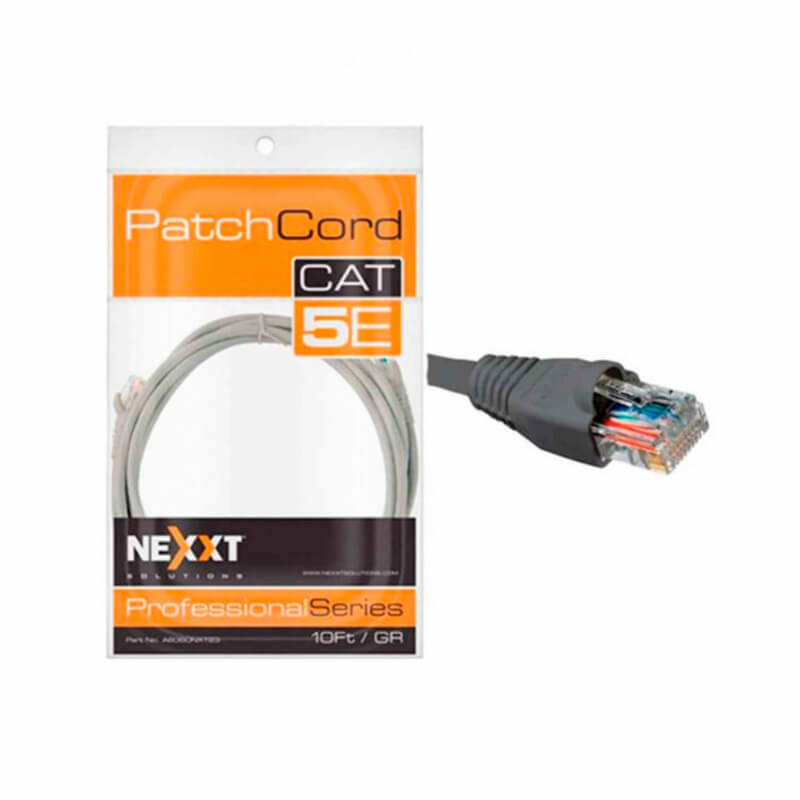 CABLE GRIS NEXXT PATCH CORD CAT5E 10FT. GRIS 3M