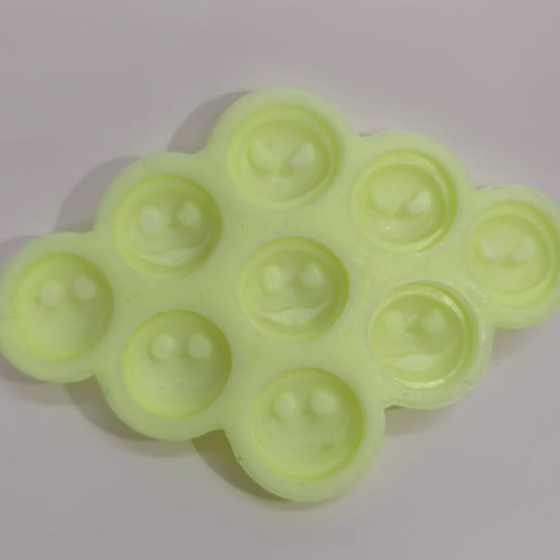 Molde de silicona con diseño de Jack de 9 cavidades, 3 diseños distintos de rostro para uso en Velas, Jabones, chocolate, resina, fondant, yeso.