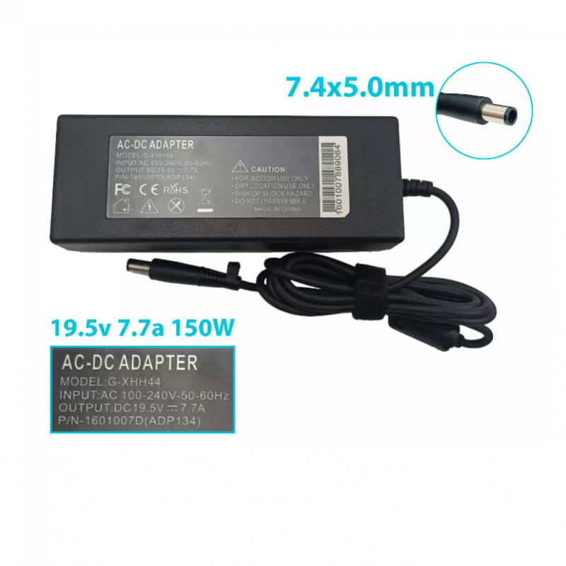 CARGADOR LAPTO DELL 19.5V 6.7A 7.4*5.0 GAMER 135W U